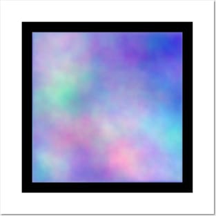 Blue Pink Mist Design Posters and Art